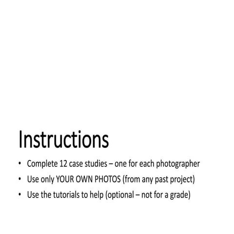 Case Studies - Masters