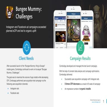 Bungee Mummy Mobile Game - Mobile Marketing Case Study