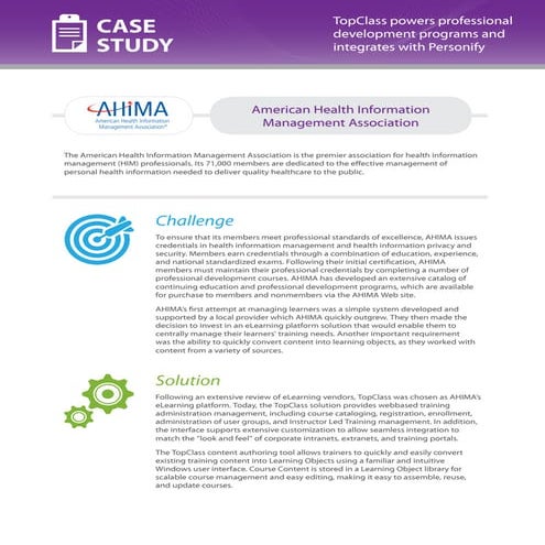 Casestudies ahima