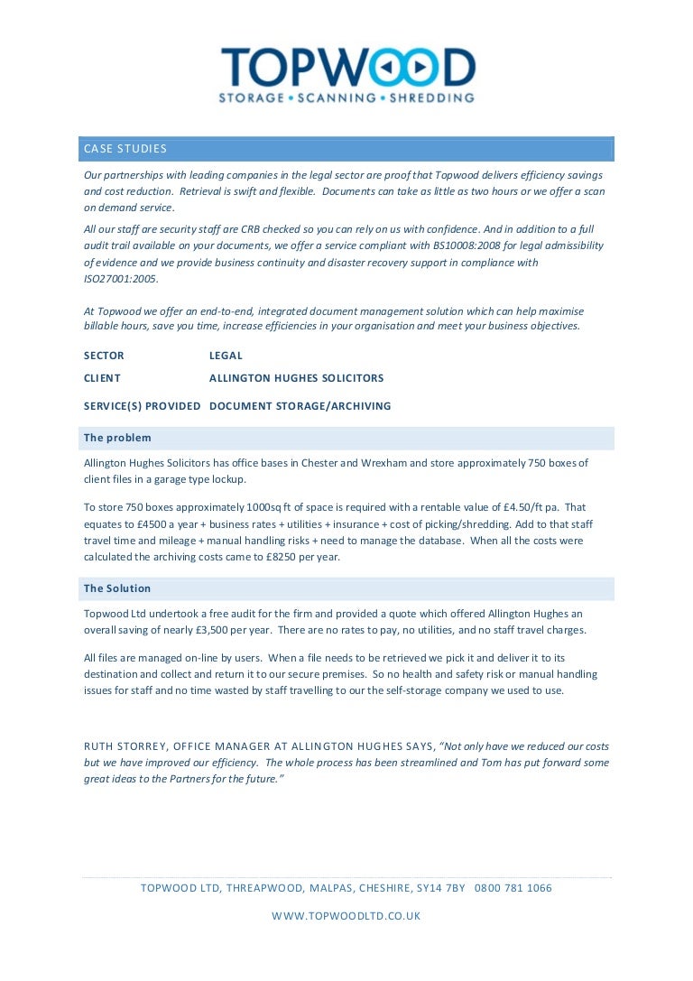 Case study statutory picture