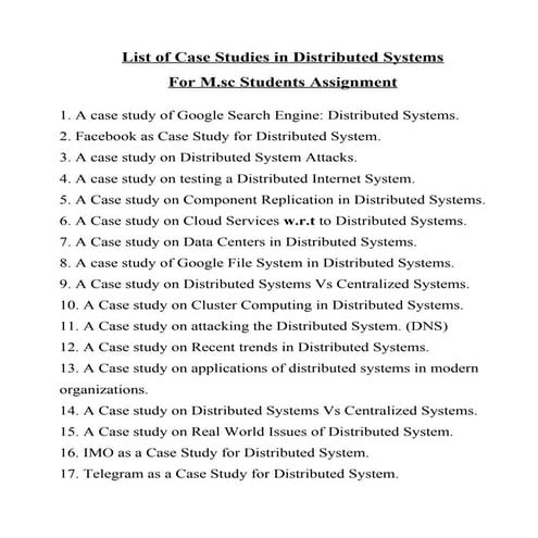 Case Stvvvvvvvvvvvvvvvvvvvvvvudies LIST.docx