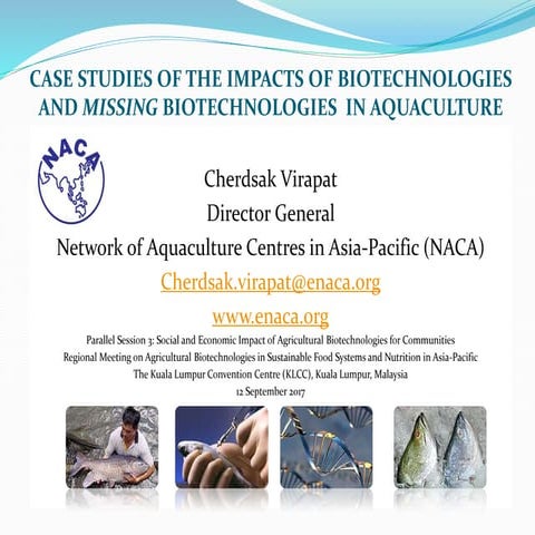 Case studies of the impacts of biotechnologies and the missing biotechnologie...