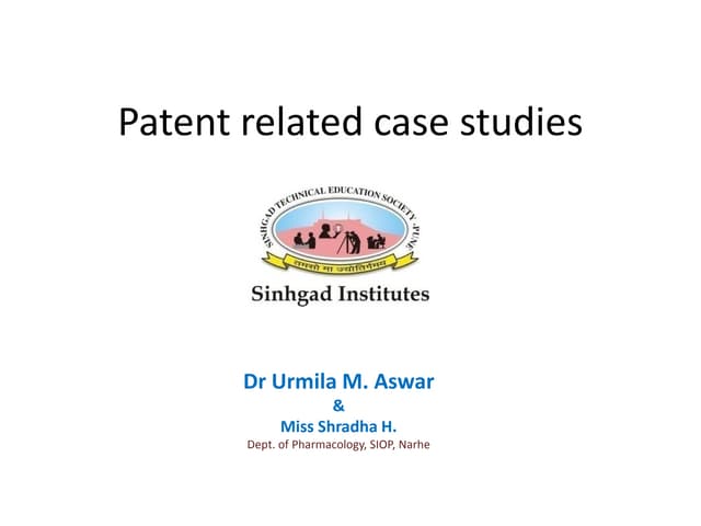 Case studies patent
