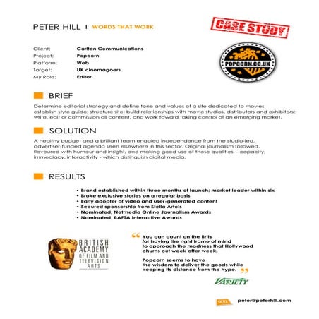 Case Study: Popcorn | PDF
