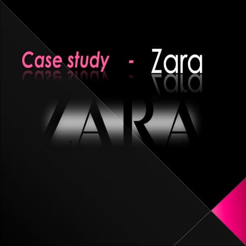 Case study Zara 