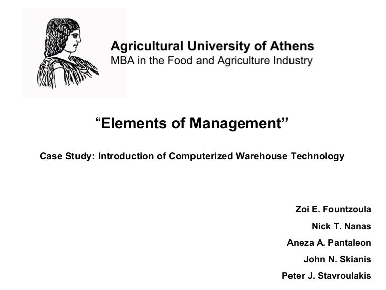 Warehouse case study ppt picture