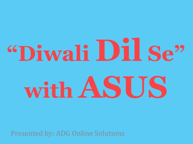 "Diwali Dil Se" with ASUS