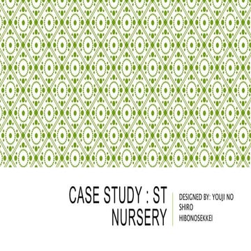 NURSERY LITERATURE STUDY