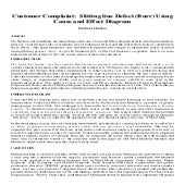 Case study - Slitting line Defect (Burr) Using Cause and Effect Diagram