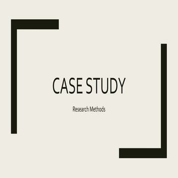 Case Study in Mass Media Research