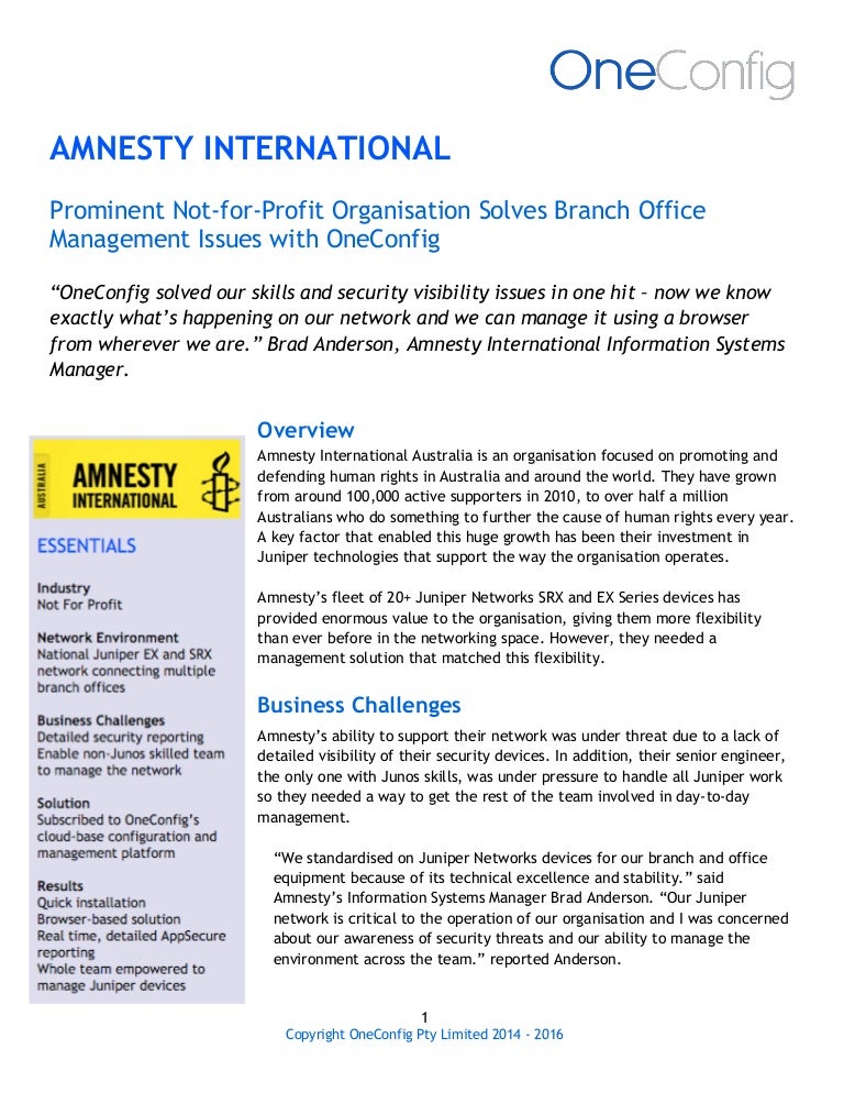 Amnesty case study picture
