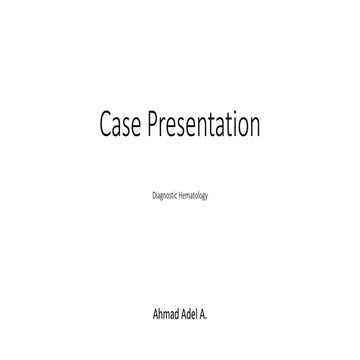 Case Study - Aplastic Anemia