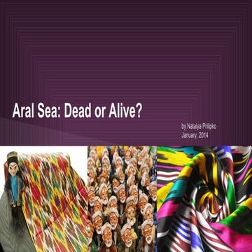 Aral Sea | Dead or alive? - a study of the international regulations of the A...