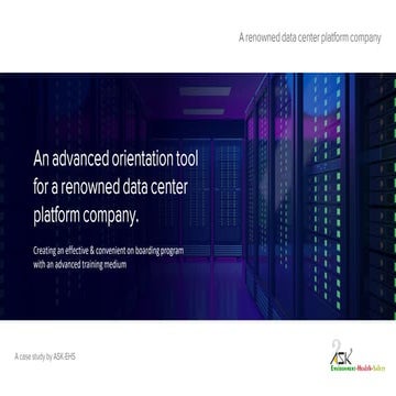 CaseStudy-A renowned data center platform company