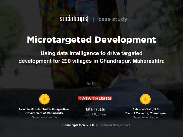 Case Study: SocialCops + Tata Trusts in Chandrapur