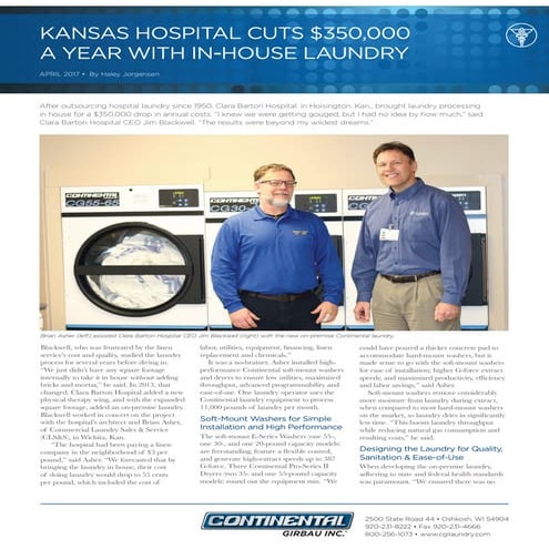 Laundry services in hospitals –linen handling | PDF
