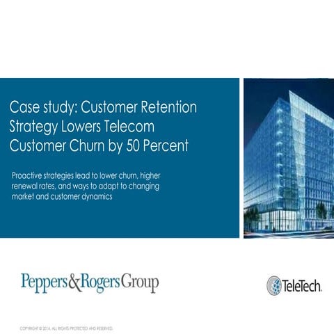 Case Study: Customer Retention Strategy Lowers Telecom Customer Churn