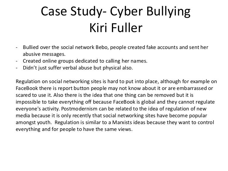 thesis statement of cyberbullying