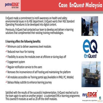 Case study - EnQuest Malaysia
