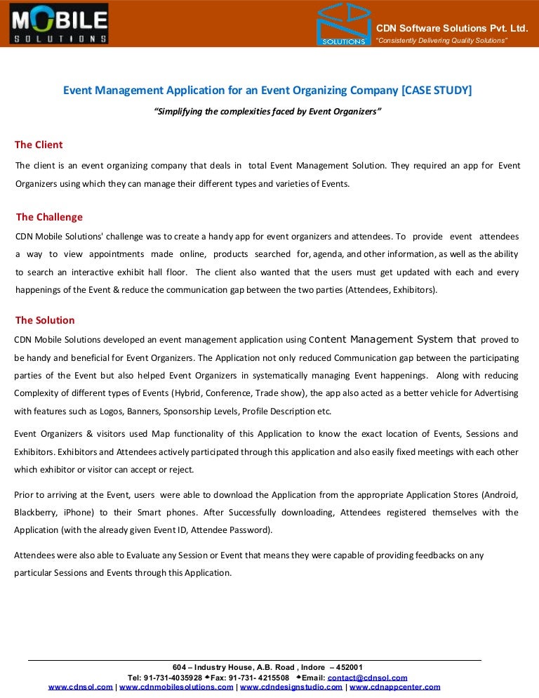 Case study eventmanagement_app