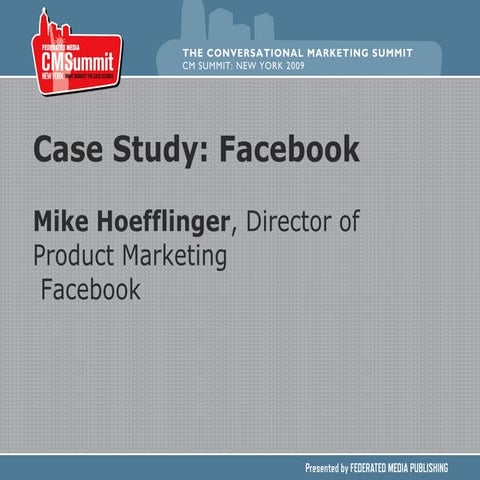 Case Study  Facebook