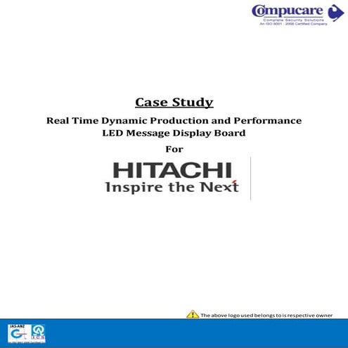 LED Installation at Hitachi