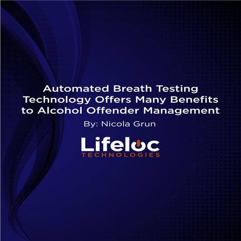 Alcomark Breathalyzer Test Management Software from Lifeloc | PDF