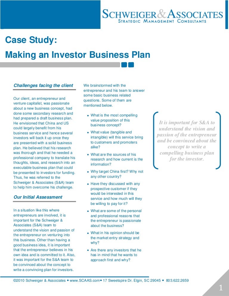Business case study examples with solutions pdf picture