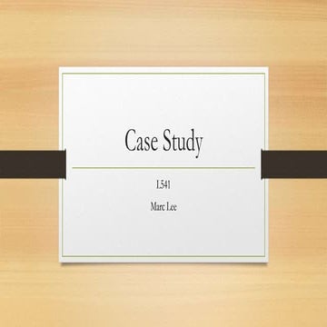 Case study  marc