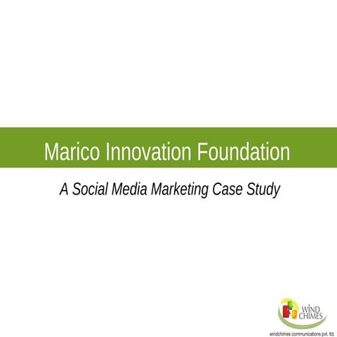 Social Media Case Study - MIF Innovation for India Awards 2010