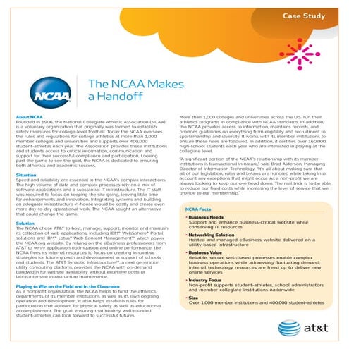 NCAA Case Study