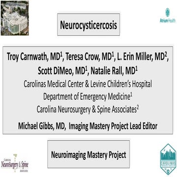 Neurocysticercosis - Neuro Imaging Master Series