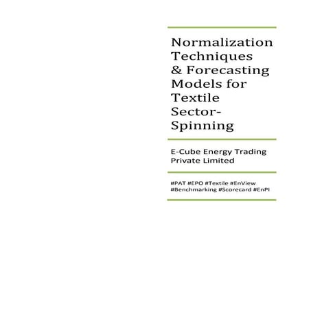 Case Study | Normalization in Textile Sector | PAT Scheme | PDF