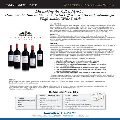 Lean Label Chart | PDF