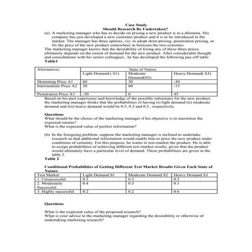 Case study probability
