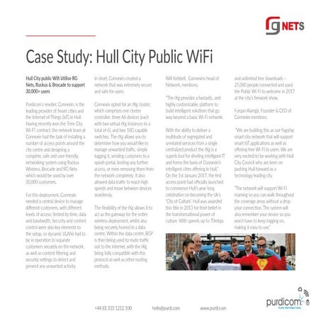CASE STUDY: Hull City public Wifi Utilise RG Nets, Ruckus & Brocade to suppor...
