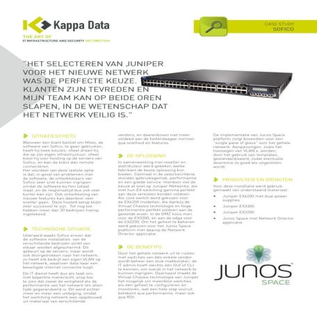 Case study   sofico/juniper