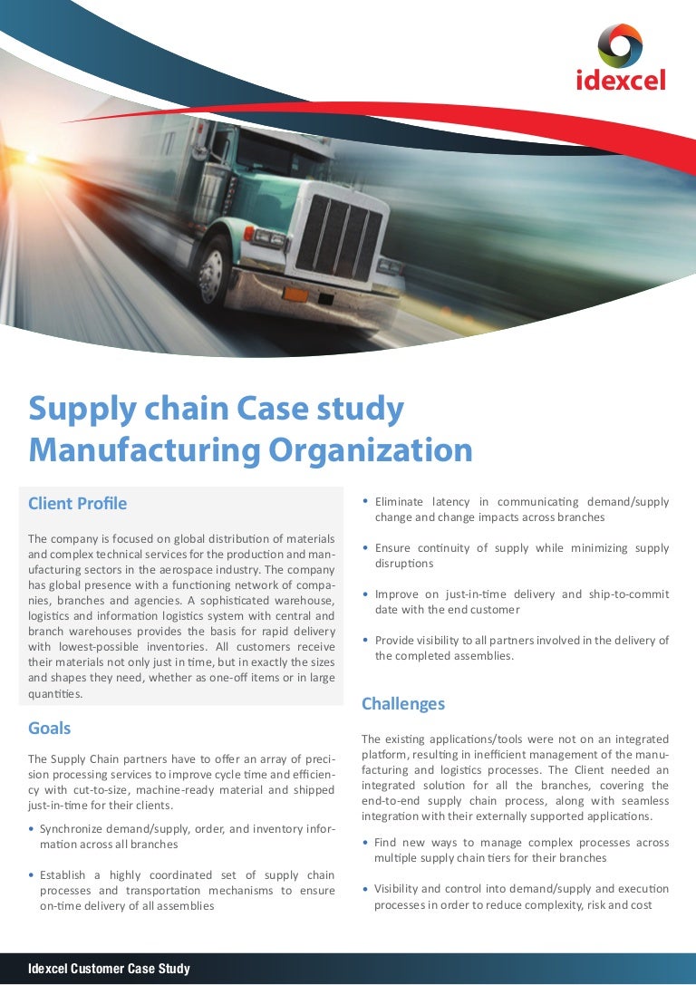 supply-chain-case-study-manufacturing-organization