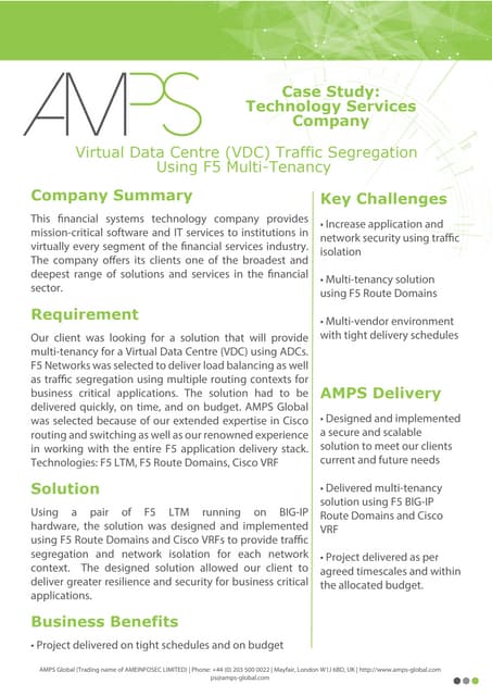Case Study: Technology Services Com...