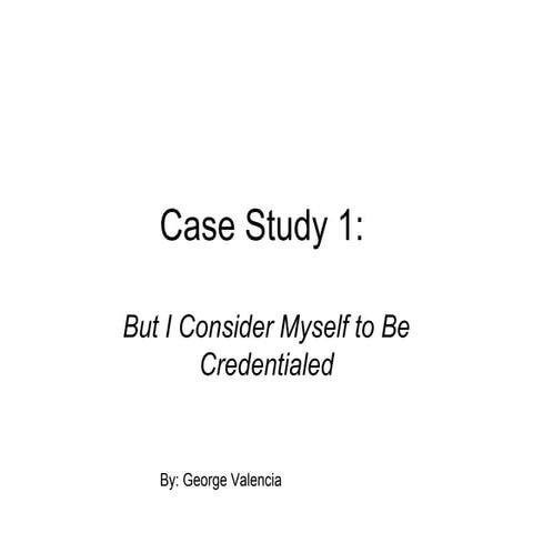 BSHS 335 Case Study 1