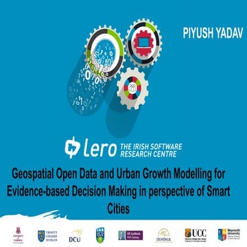 Geospatial Open Data and Urban Growth Modelling for Evidence-based Decision M...