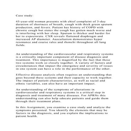 45-year-old woman presents with chief complaint of 3-day duration of.docx
