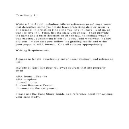 Case Study 5.1Write a 3 to 4 (not including title or reference.docx