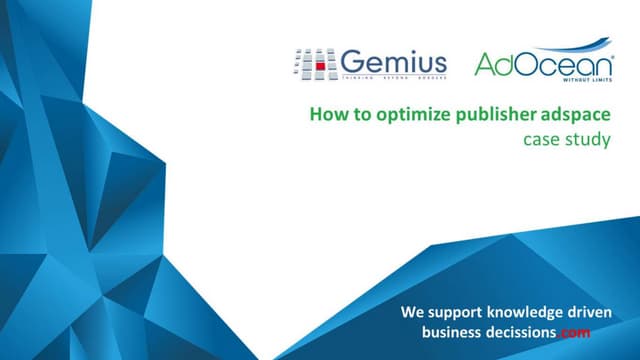 How to optimize publisher adspace | PPT