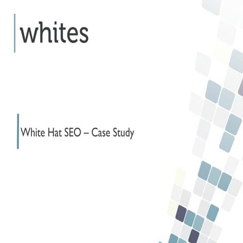 White Hat SEO Case Study "agencja seo"