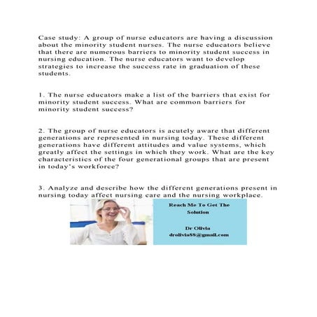Case study A group of nurse educators are having a discussion about.docx