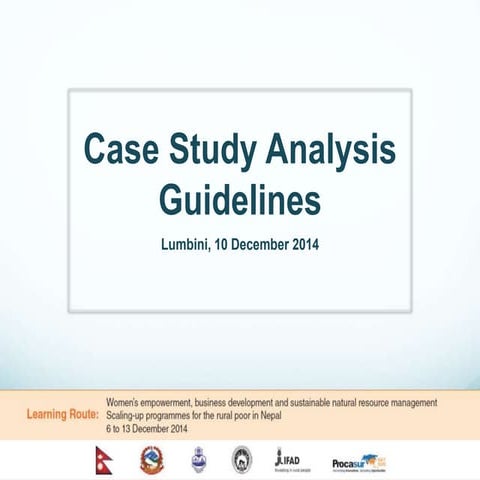 Case study analysis guidelines