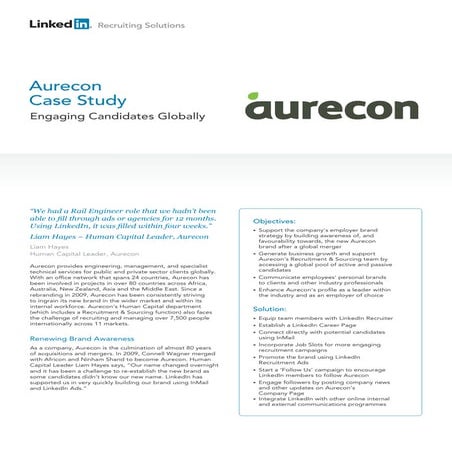 Case study aurecon