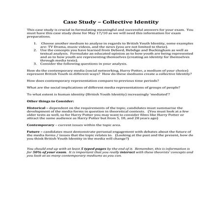 Case study collective identity