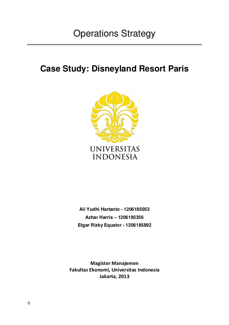 Case Study Disney Paris
